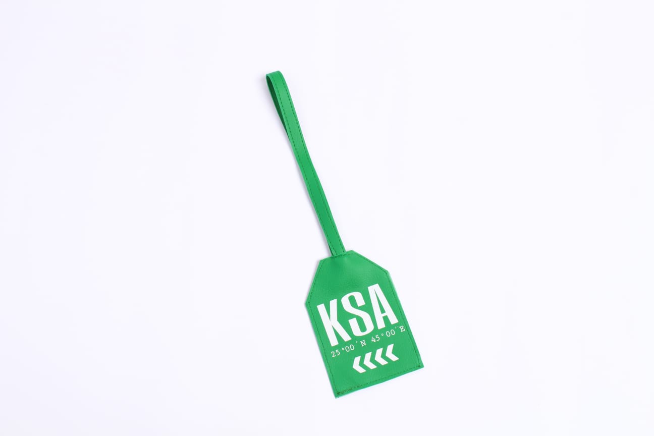 Luggage tag “KSA”